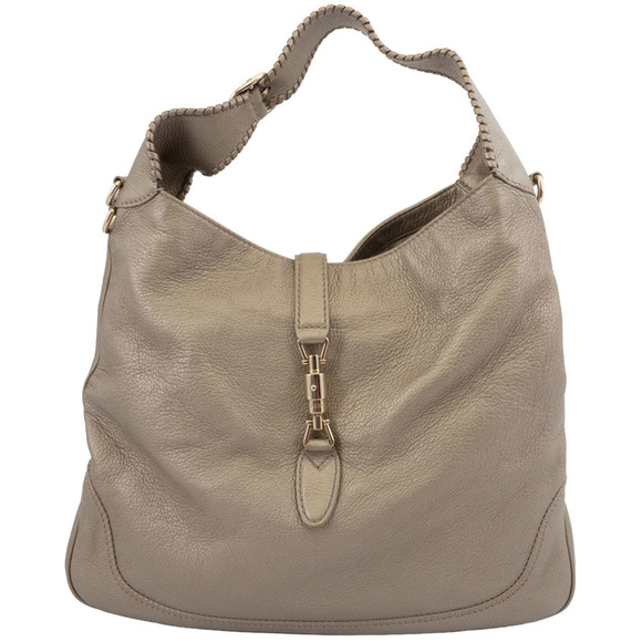Gucci New Jackie Shoulder Bag 223929 Leather Gold Women's Metallic Hobo GUCCI - Picture 1 of 10